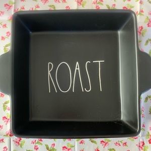 NWOT Rae Dunn Square ROAST Ceramic Baker (8x8)